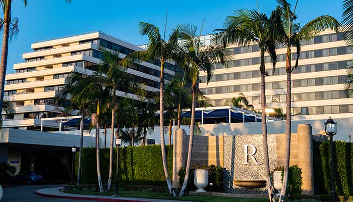 Radisson Hotel Newport Beach — full two-tower hospitality remodel